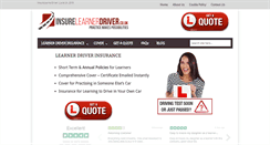 Desktop Screenshot of insurelearnerdriver.co.uk